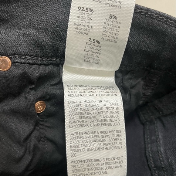 Mother The Swooner Dagger Ankle Fray Jeans in Baa Baa Black Sheep Size 26 - Picture 12 of 16